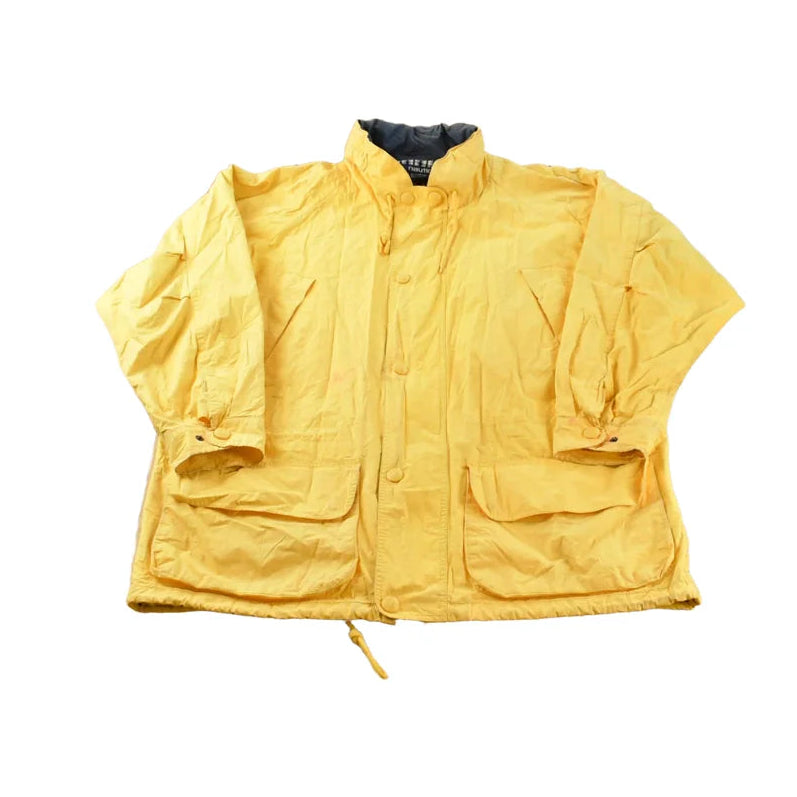 Vintage 1990s Nautica Hooded Sailing Windbreaker Rain Jacket Men's 2XL / Outerwear / 90s Streetwear / Made in Hong Kong from propervintagecanada
