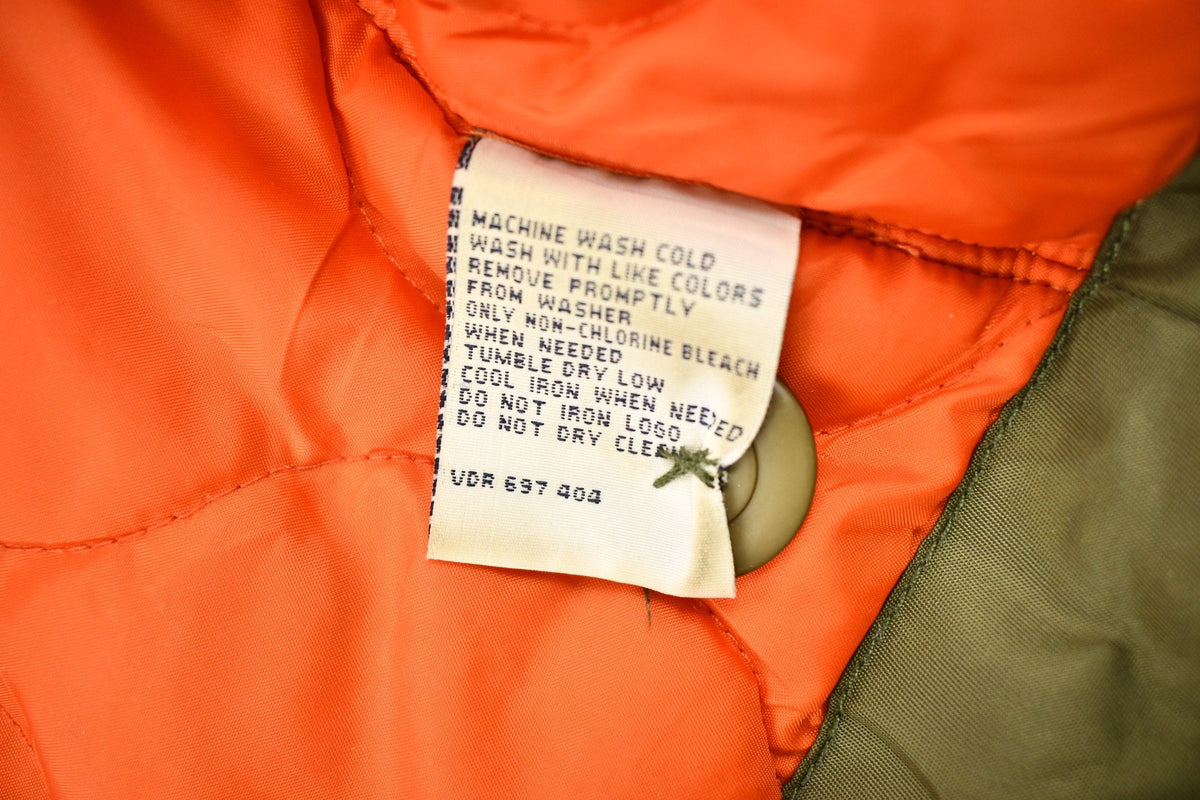 Vintage 1990s Nautica Jeans Co Fur Hood Winter Parka Jacket from propervintagecanada