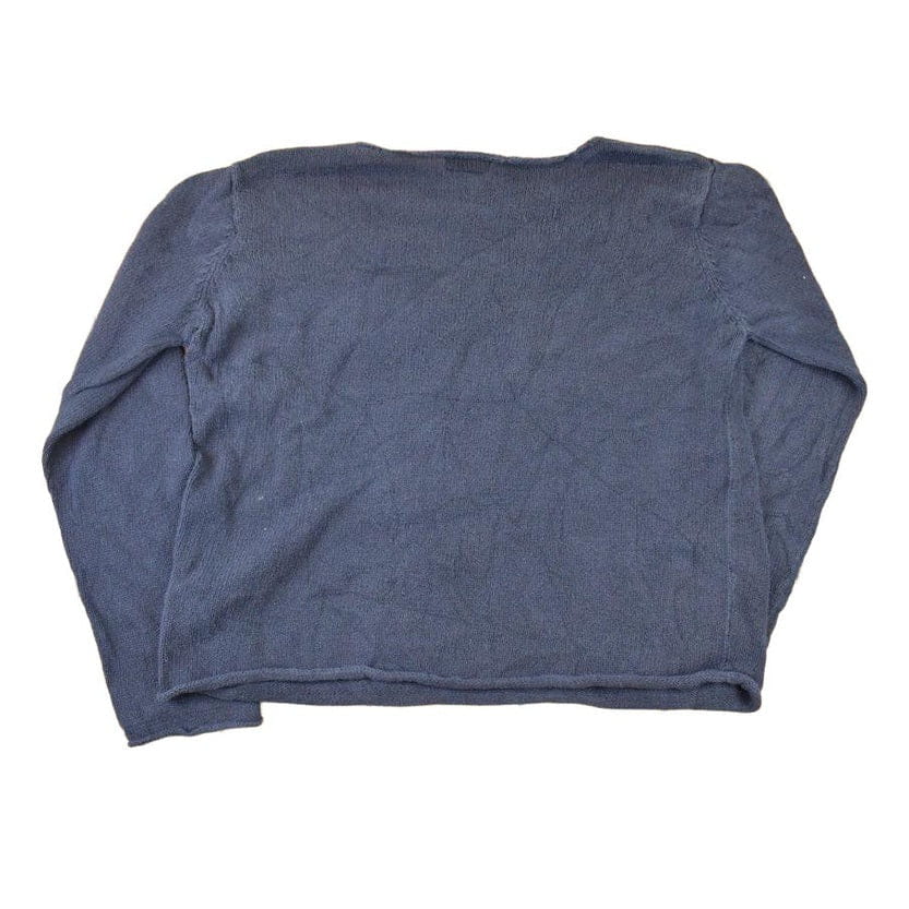 Vintage 1990s Nautica Jeans Company Screen Print Knit Crewneck Sweater Women's L from propervintagecanada