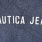 Vintage 1990s Nautica Jeans Company Screen Print Knit Crewneck Sweater Women's L from propervintagecanada