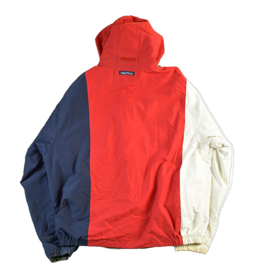 Vintage 1990s Nautica Reversible Color Block Jacket Men's XL from propervintagecanada