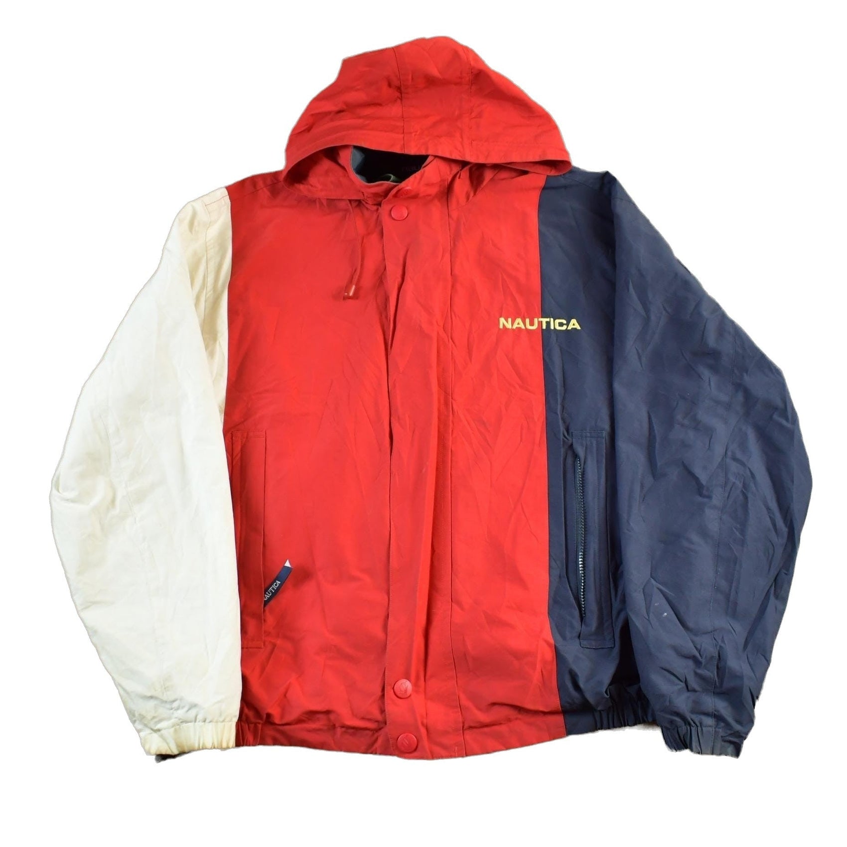 Vintage 1990s Nautica Reversible Color Block Jacket Men's XL from propervintagecanada