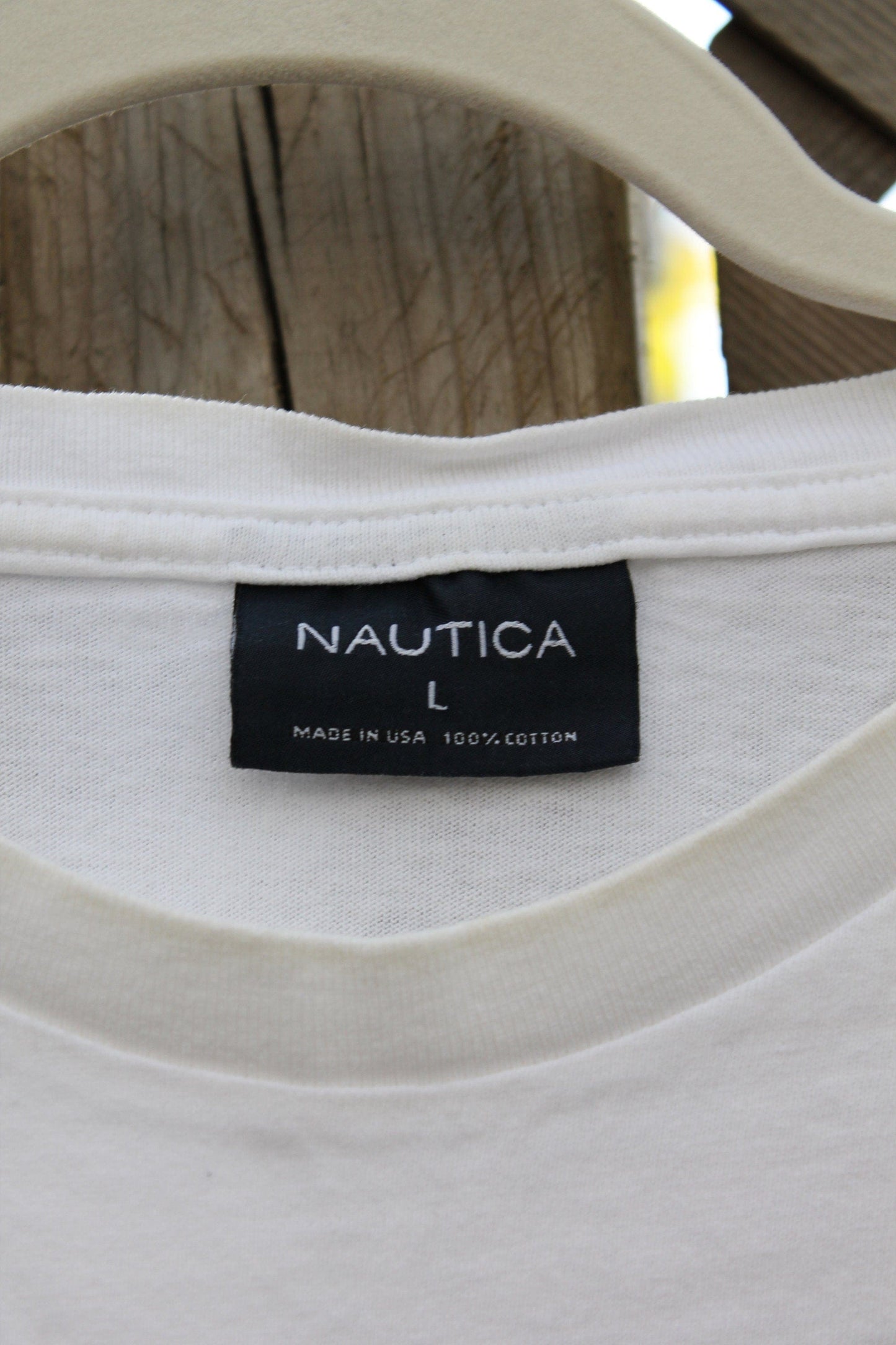 Vintage 1990s Nautica Sailing Graphic T Shirt from propervintagecanada