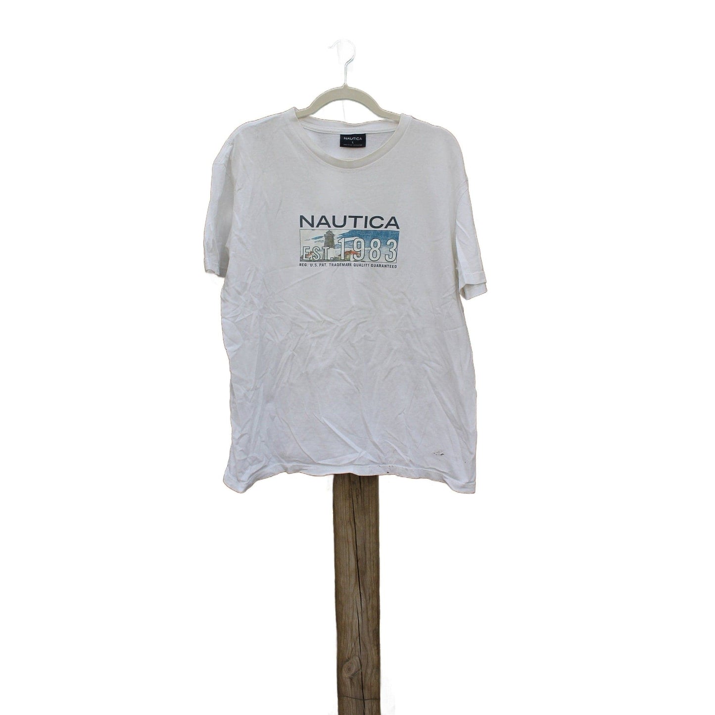 Vintage 1990s Nautica Sailing Graphic T Shirt from propervintagecanada