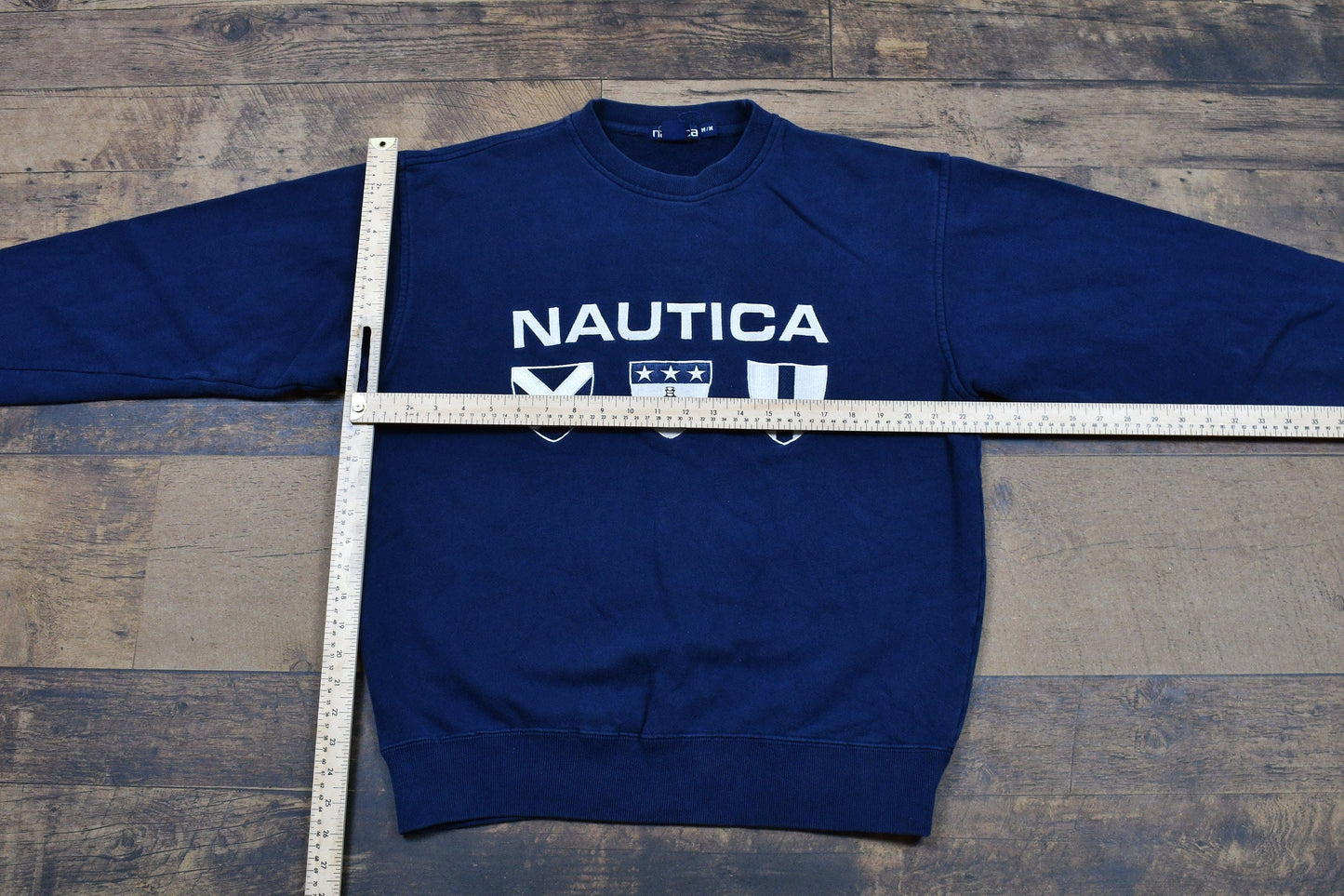 Vintage 1990s Nautica Spell Out Crewneck Men's Medium from propervintagecanada