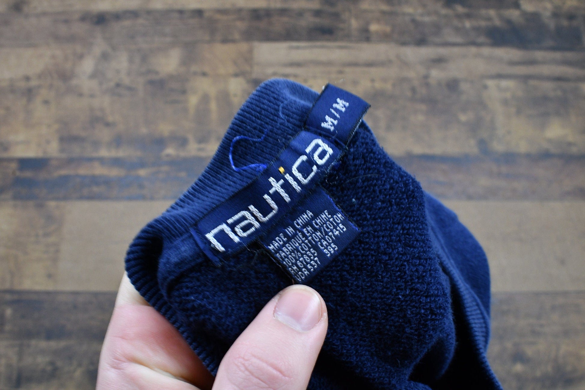 Vintage 1990s Nautica Spell Out Crewneck Men's Medium from propervintagecanada