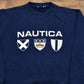 Vintage 1990s Nautica Spell Out Crewneck Men's Medium from propervintagecanada