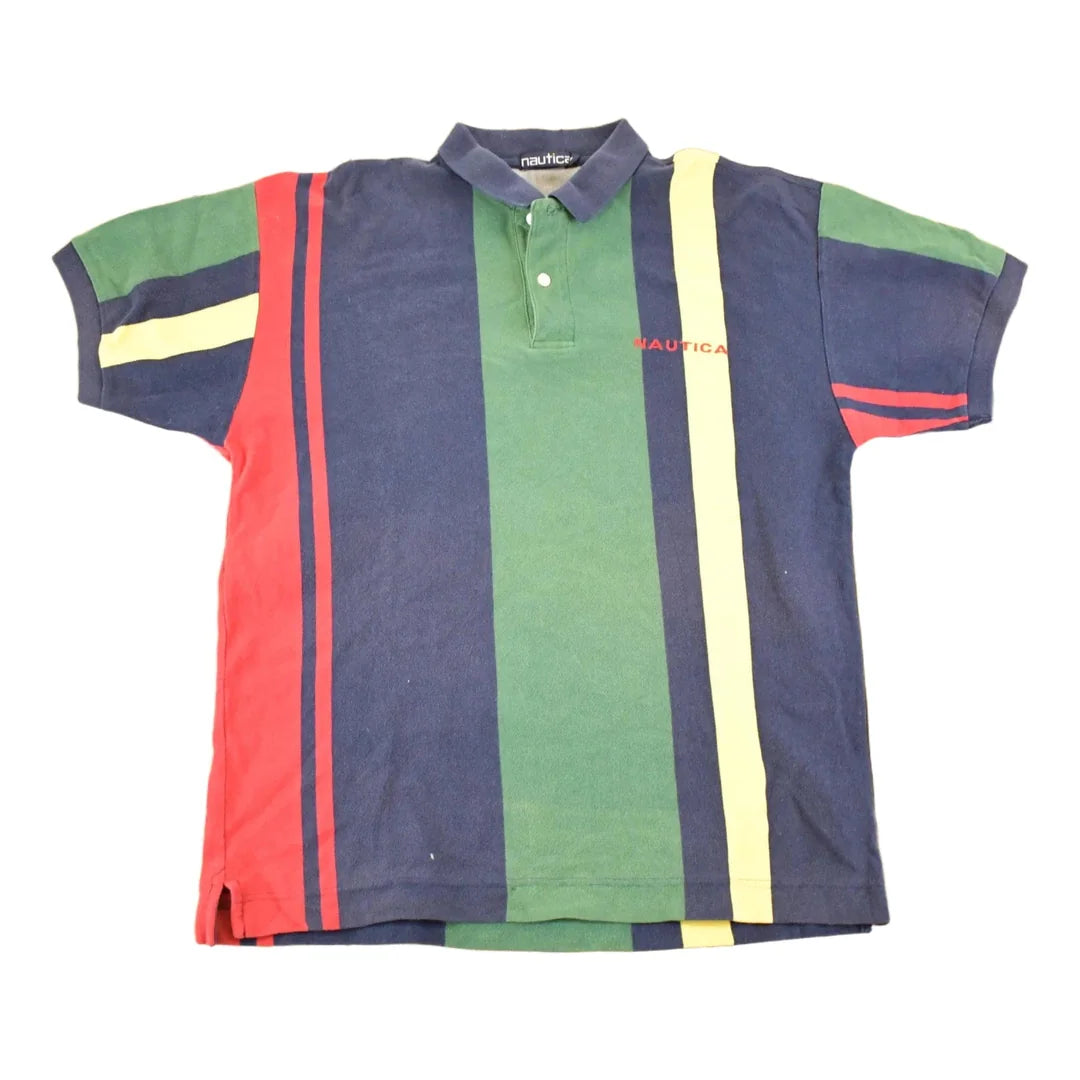 Vintage 1990s Nautica Striped Button Up Shirt Men's M from propervintagecanada