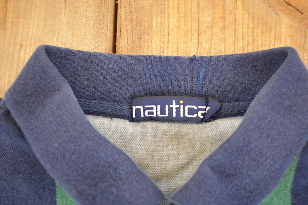 Vintage 1990s Nautica Striped Button Up Shirt Men's M from propervintagecanada