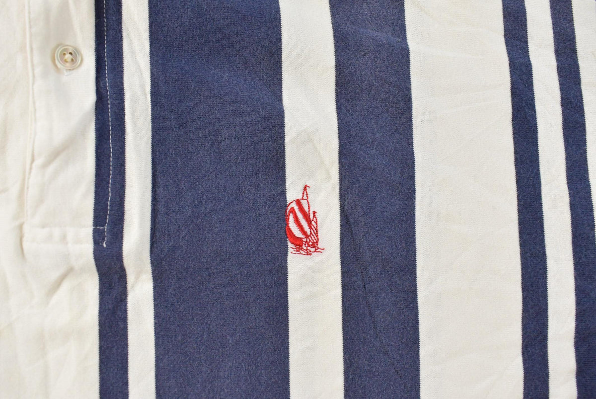 Vintage 1990s Nautica Striped Polo Shirt Men's XL from propervintagecanada