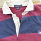 Vintage 1990s Nautica Striped Rugby Long Sleeve Polo Shirt Men's XL from propervintagecanada