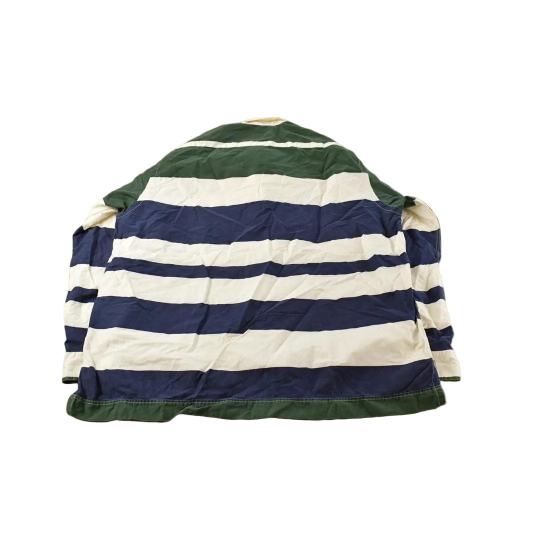 Vintage 1990s Nautica Striped Rugby Long Sleeve Polo Shirt Men's XL from propervintagecanada