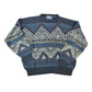 Vintage 1990s Navigator Knit Abstract Pattern Crewneck Sweater Made In 90s Crewneck Men's Medium from propervintagecanada