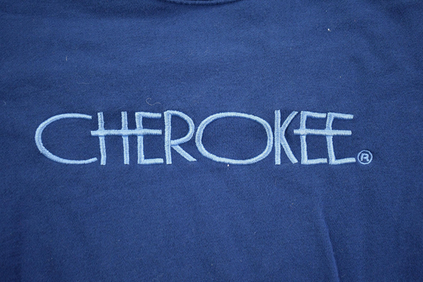 Vintage 1990s Navy Cherokee Embroidered Crewneck from propervintagecanada