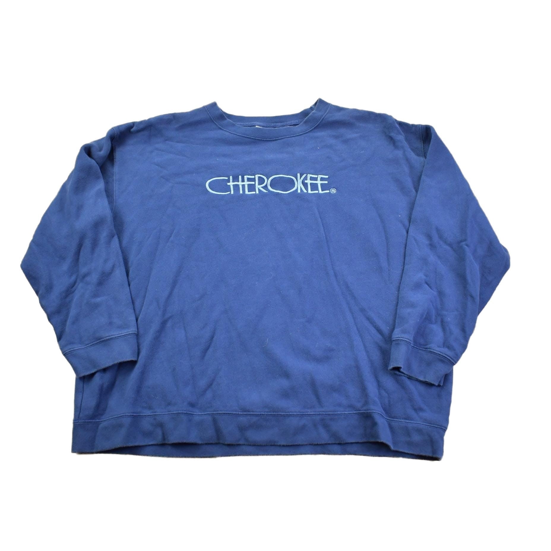 Vintage 1990s Navy Cherokee Embroidered Crewneck from propervintagecanada