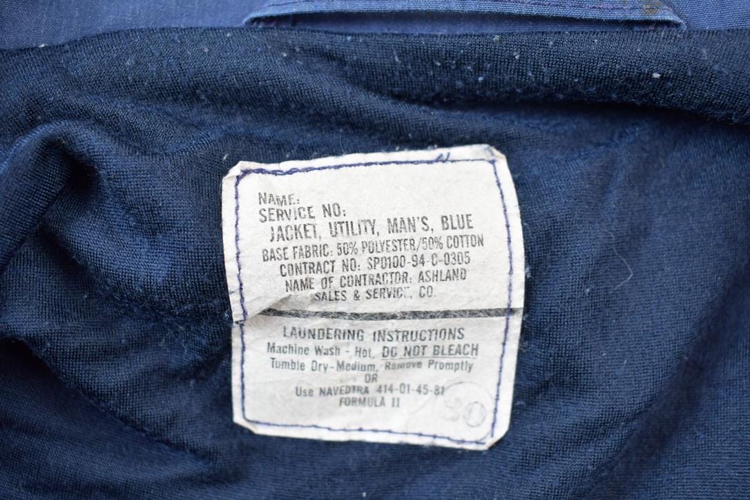Vintage 1990s Navy Deck Jacket Men's Large from propervintagecanada