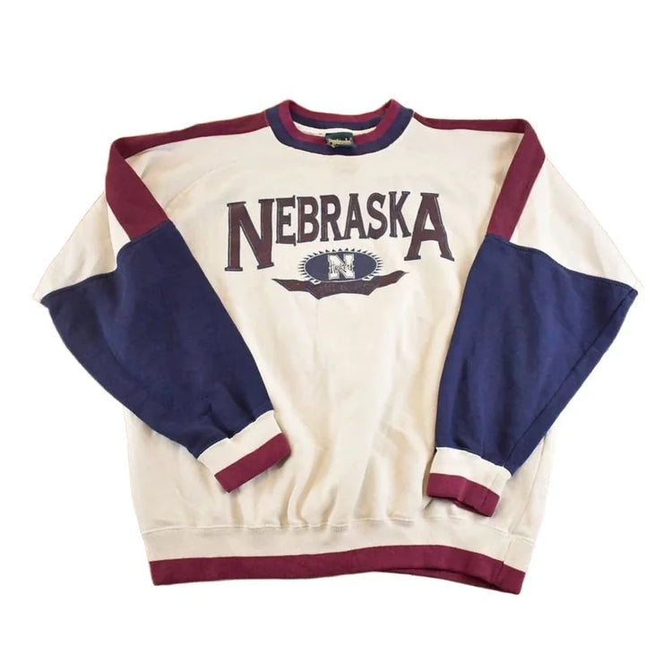 Vintage 1990s Nebraska Souvenir Crewneck Sweatshirt Men's L from propervintagecanada