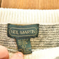 Vintage 1990s Neil Martin AOP Snowflake Design Knit Crewneck Sweater Mens L from propervintagecanada