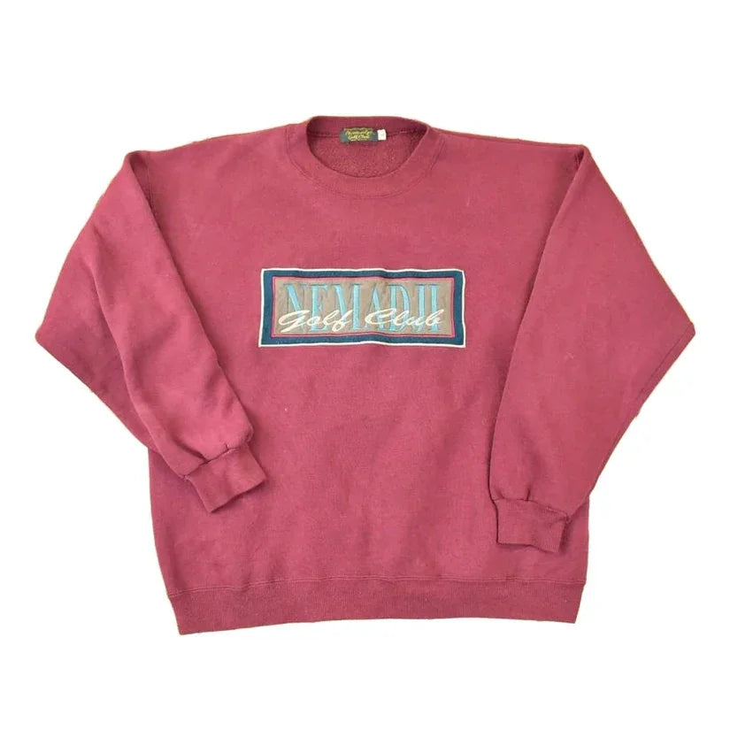 Vintage 1990s Nemadji Golf Club Embroidered Crewneck Sweatshirt Men's L from propervintagecanada