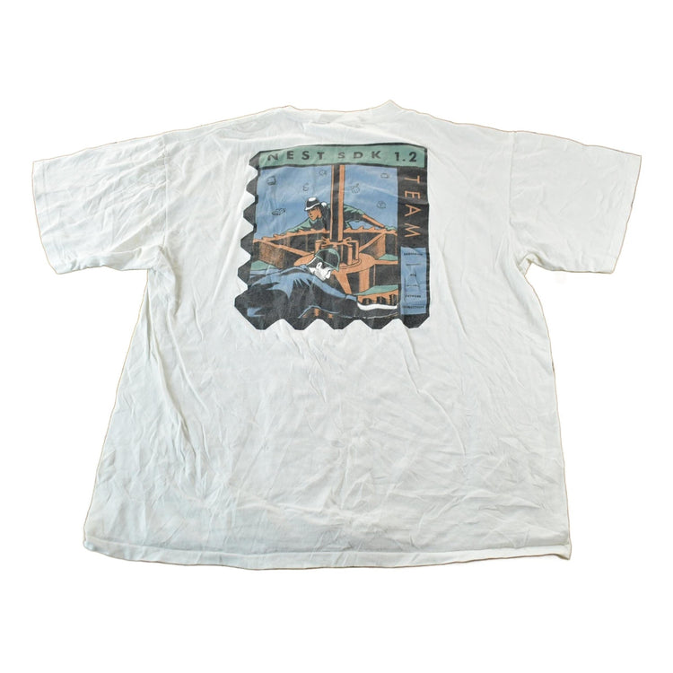 Vintage 1990s Nest SDK Tech Graphic T-Shirt Men's XL from propervintagecanada