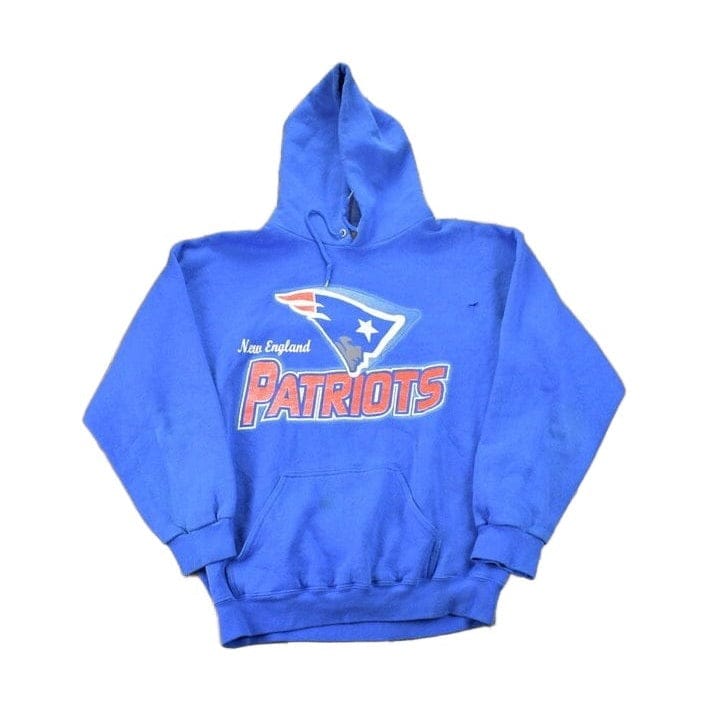Vintage 1990s New England Patriots NFL Graphic Hoodie Men's Large from propervintagecanada