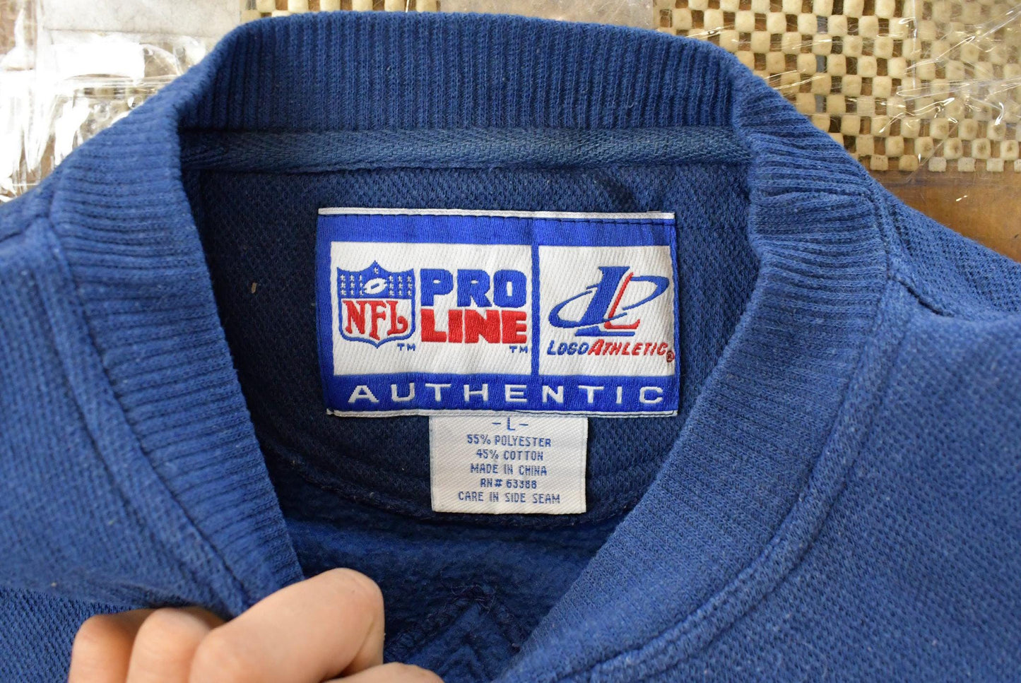 Vintage 1990s New England Patriots NFL Pro Line Logo Athletic Crewneck Sweatshirt Men's Large from propervintagecanada