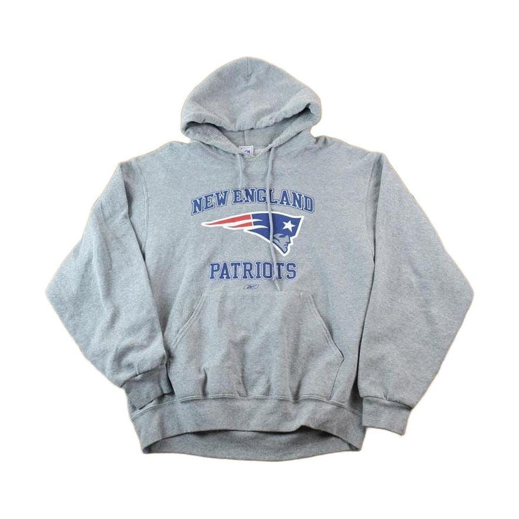 Vintage 1990s New England Patriots Reebok NFL Hoodie Sweatshirt / Made In USA / Football / Sportswear / Americana from propervintagecanada