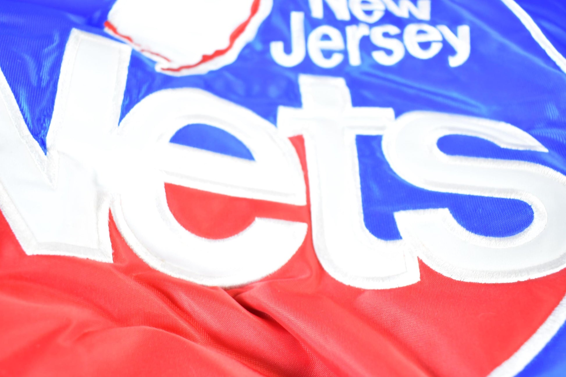 Vintage 1990s New Jersey Nets Hardwood Classics Satin Button Down Puffer Bomber NBA Basketball Jacket Men's 3XL from propervintagecanada