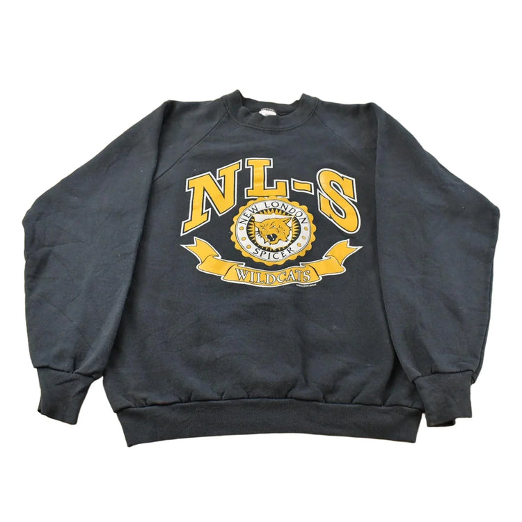 Vintage 1990s New London Spicer Wildcats Collegiate Crewneck Sweatshirt Men's M from propervintagecanada