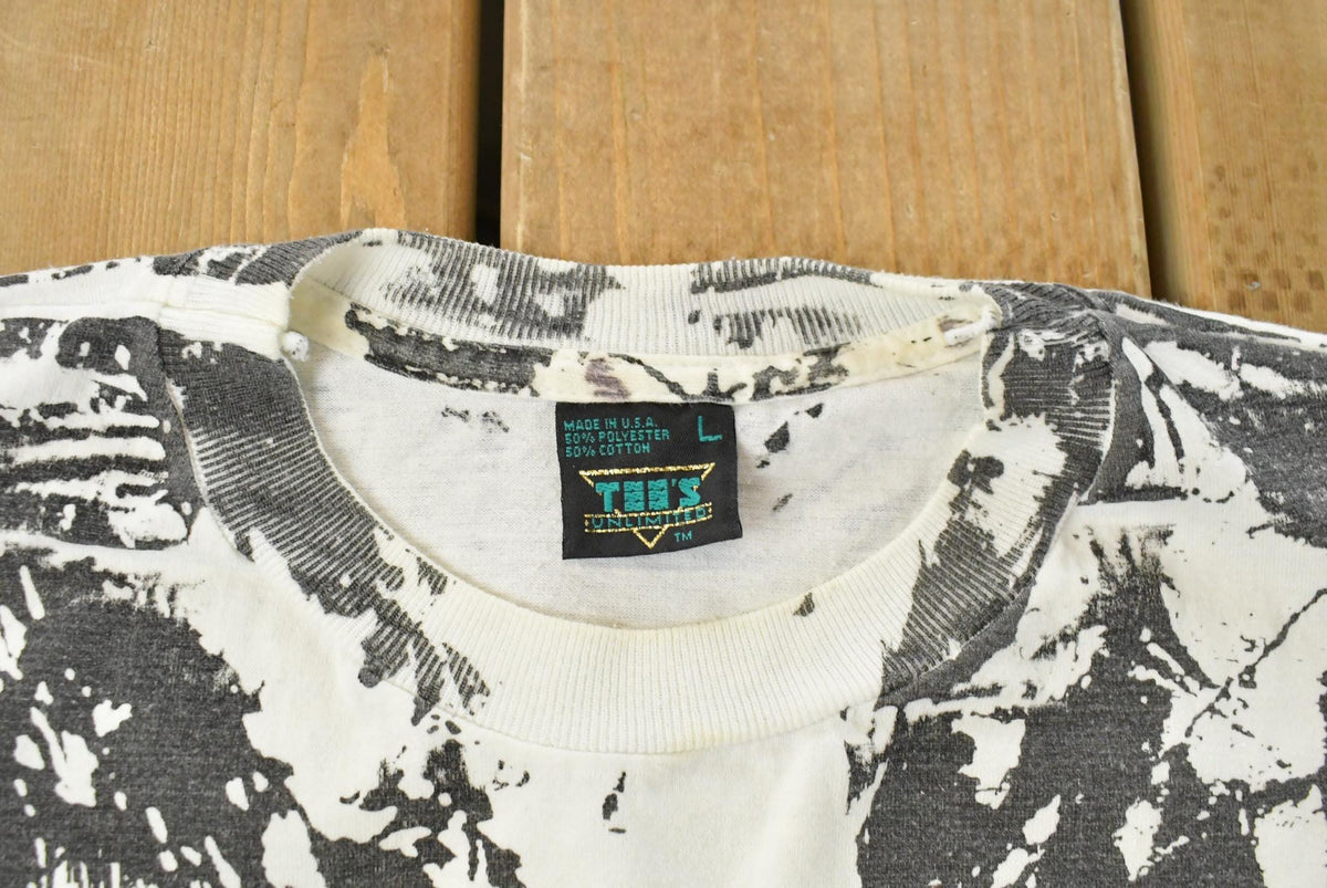 Vintage 1990s New Orleans Mississippi River Boat All Over Print T-Shirt Men's L from propervintagecanada