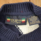 Vintage 1990s New River Argyle Knitted Crewneck Sweater Men's XL from propervintagecanada