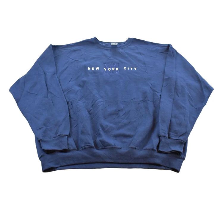 Vintage 1990s New York City Embroidered Souvenir Crewneck Sweatshirt Mens 2XL from propervintagecanada