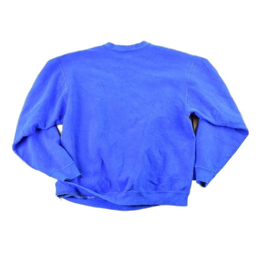 Vintage 1990s New York City Mets Blue Distressed Souvenir Heavyweight Crewneck Sweatshirt Men's Large from propervintagecanada