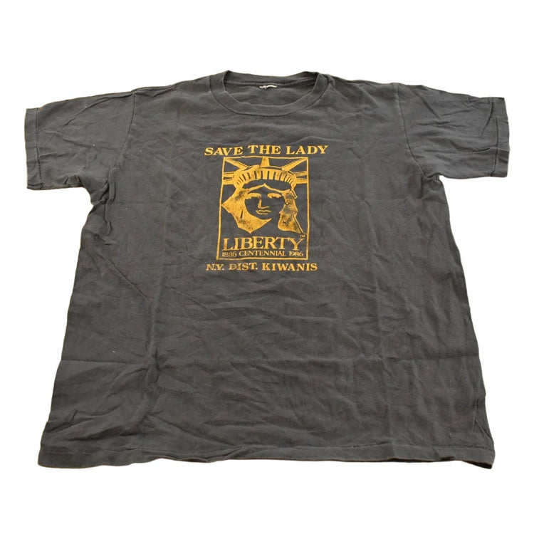 Vintage 1990s New York City Statue Of Liberty T-Shirt Men's XL from propervintagecanada