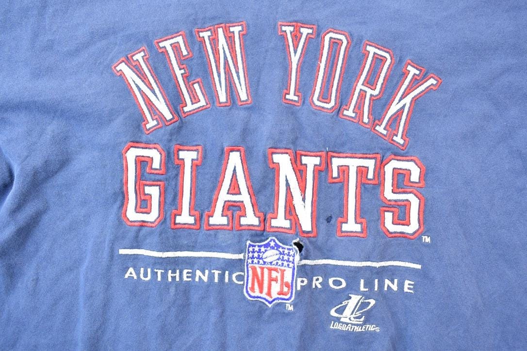 Vintage 1990s New York Giants Embroidered NFL Graphic T-Shirt Men's XL from propervintagecanada