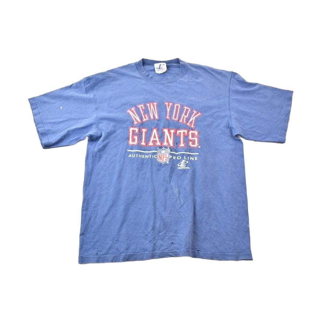 Vintage 1990s New York Giants Embroidered NFL Graphic T-Shirt Men's XL from propervintagecanada