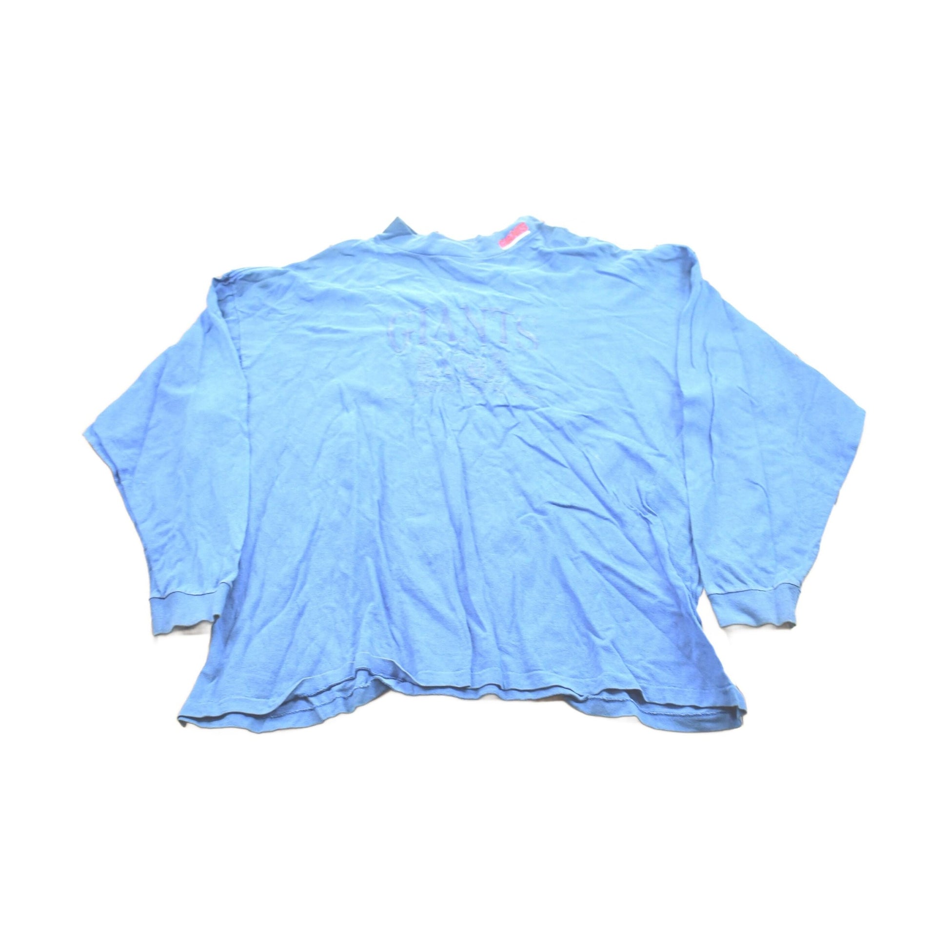 Vintage 1990s New York Giants NFL Logo7 Long Sleeved T-Shirt / Graphic / 80s / 90s / Streetwear / Retro Style / Single Stitch / Made In USA from propervintagecanada