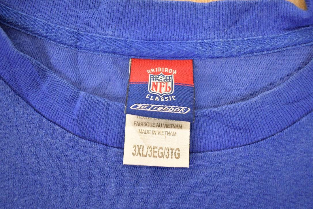 Vintage 1990s New York Giants Shockey 80 NFL Crewneck Sweatshirt Mens 3L / 90's Americana Football Sportswear from propervintagecanada