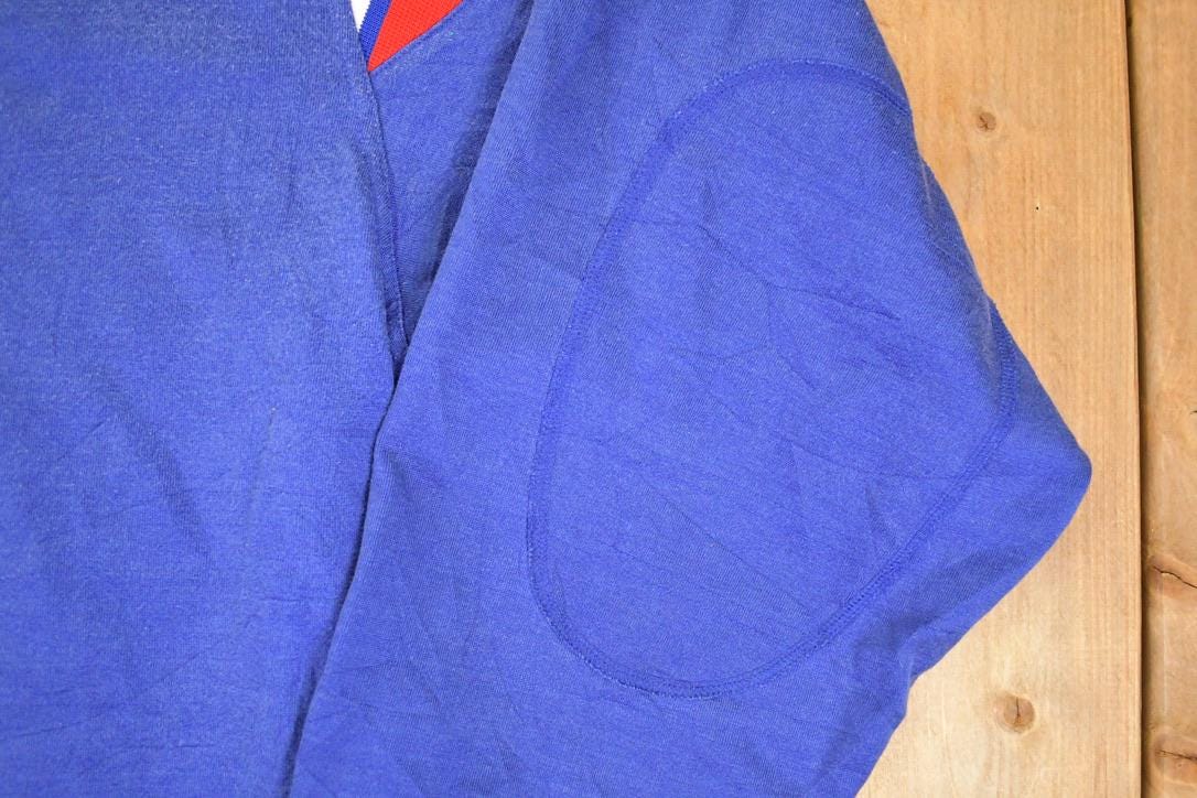 Vintage 1990s New York Giants Shockey 80 NFL Crewneck Sweatshirt Mens 3L / 90's Americana Football Sportswear from propervintagecanada