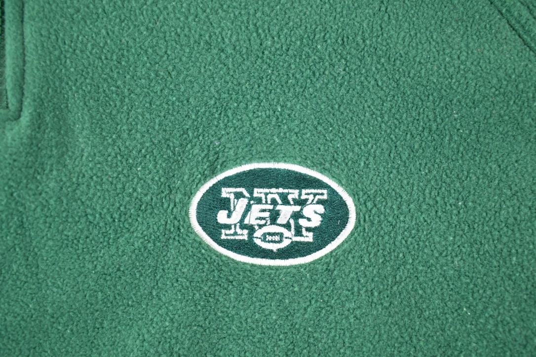 Vintage 1990s New York Jets Fleece NFL Outdoorsman Sweater Men's Large from propervintagecanada
