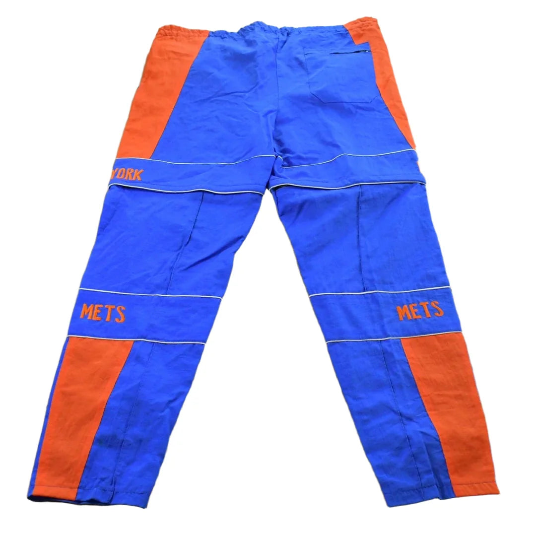 Vintage 1990s New York Mets Convertible Trackpants Men's 45 x 34 from propervintagecanada