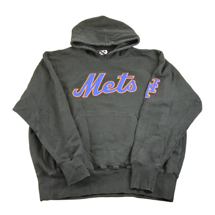 Vintage 1990s New York Mets Heavyweight Hoodie Sweatshirt Men's XL from propervintagecanada