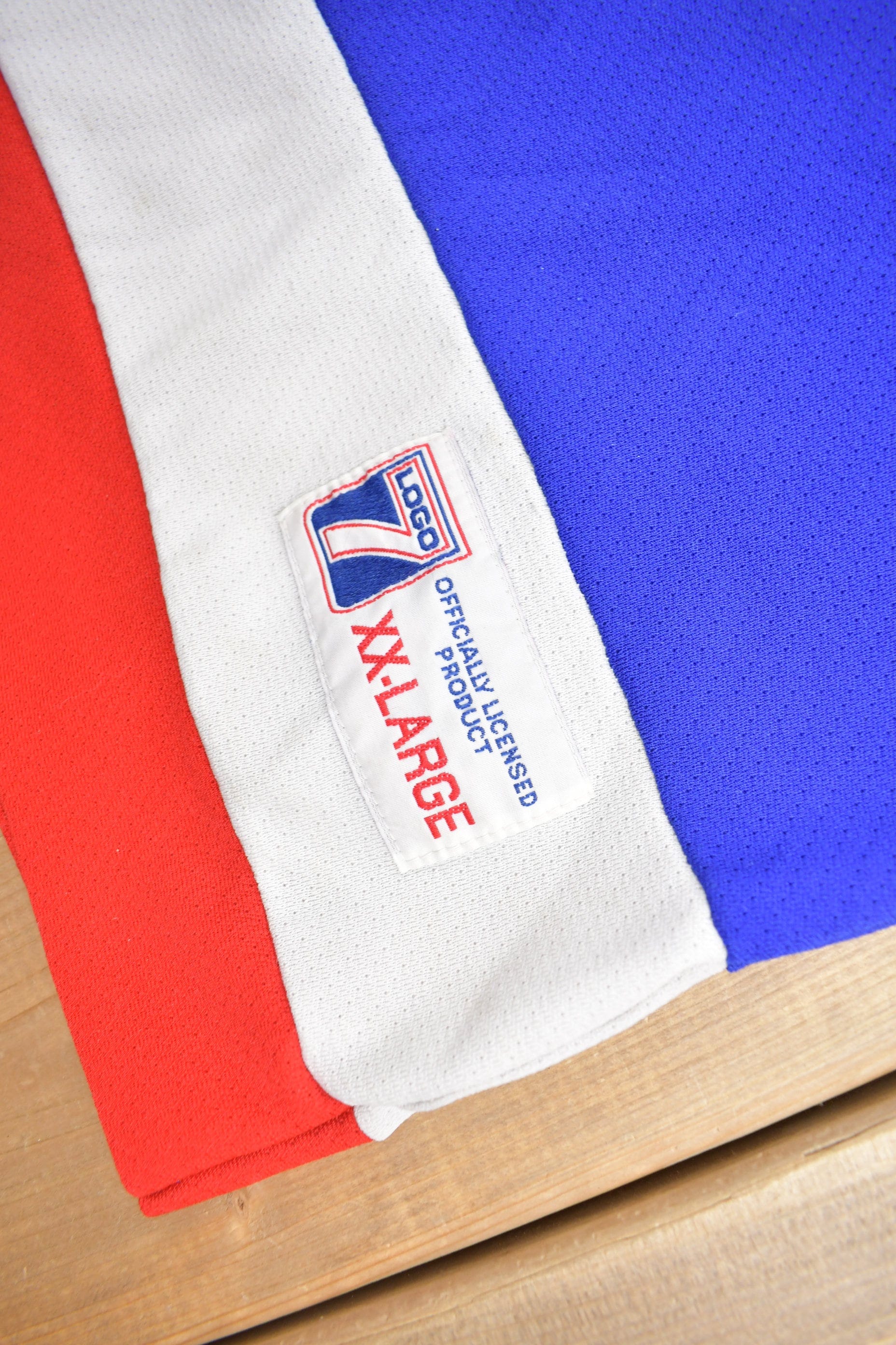 Vintage 1990s New York Rangers NHL Logo 7 Hockey Jersey Men's 2XL from propervintagecanada