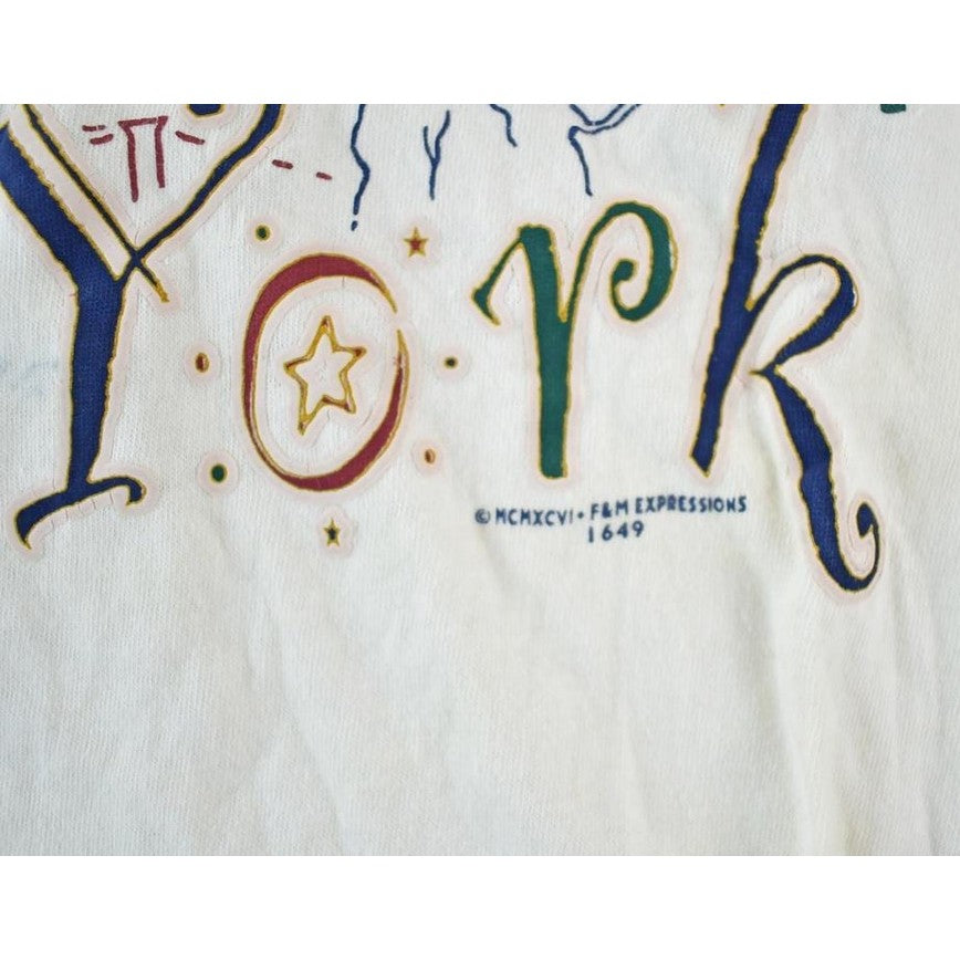 Vintage 1990s New York Souvenir Single Stitch Graphic Print T-Shirt Men's XL from propervintagecanada
