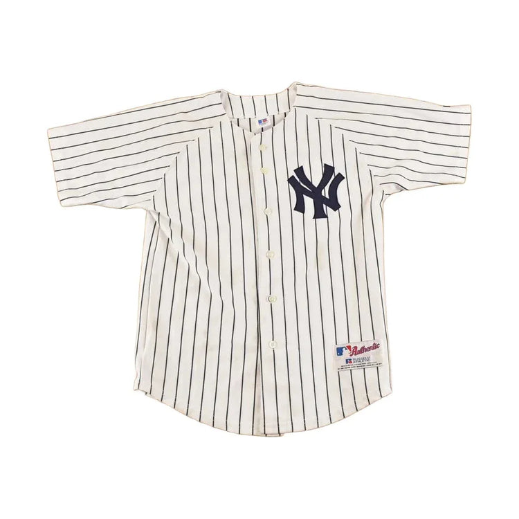 Vintage 1990s New York Yankees Pinstripe MLB Baseball Jersey Men's Youth L from propervintagecanada