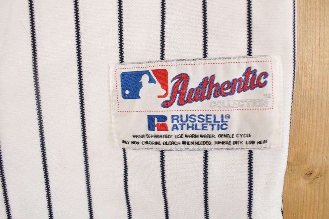 Vintage 1990s New York Yankees Pinstripe MLB Baseball Jersey Men's Youth L from propervintagecanada