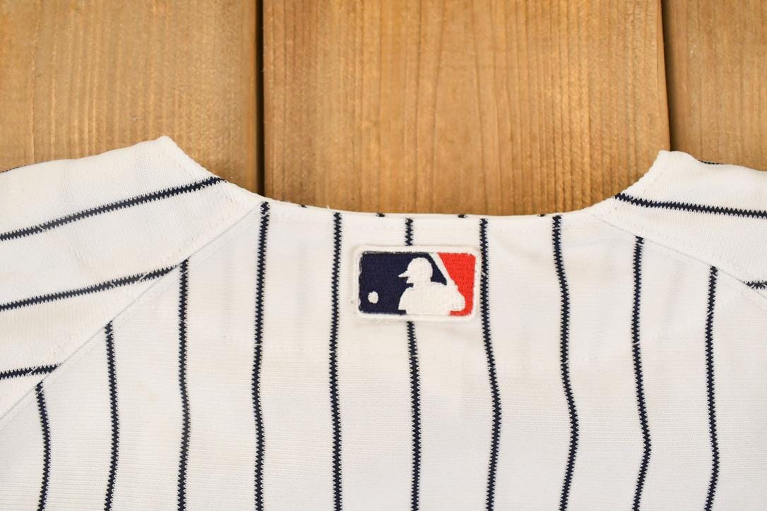 Vintage 1990s New York Yankees Pinstripe MLB Baseball Jersey Men's Youth L from propervintagecanada