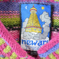Vintage 1990s Newari Knit Abstract Pattern Crewneck Sweater Men's XL from propervintagecanada