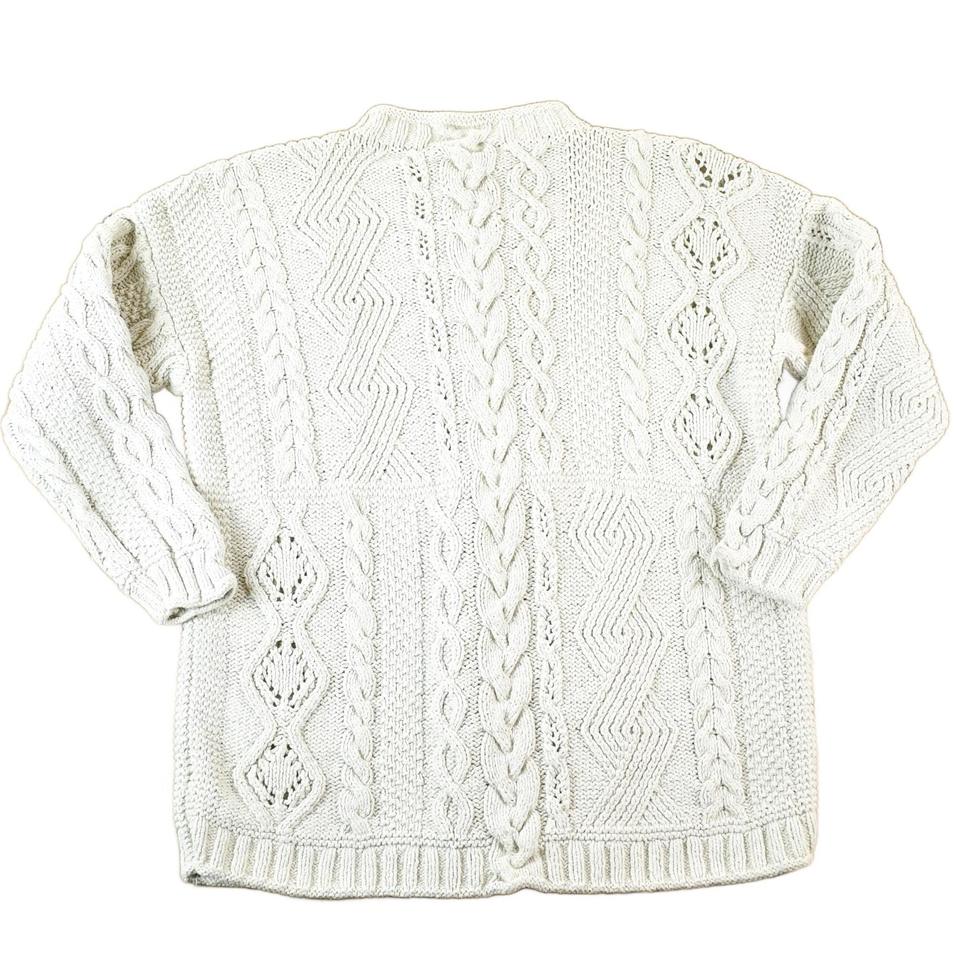 Vintage 1990s Next Ladieswear Cable Knit Heavy Knit Pattern Crewneck Sweater Womens Large from propervintagecanada