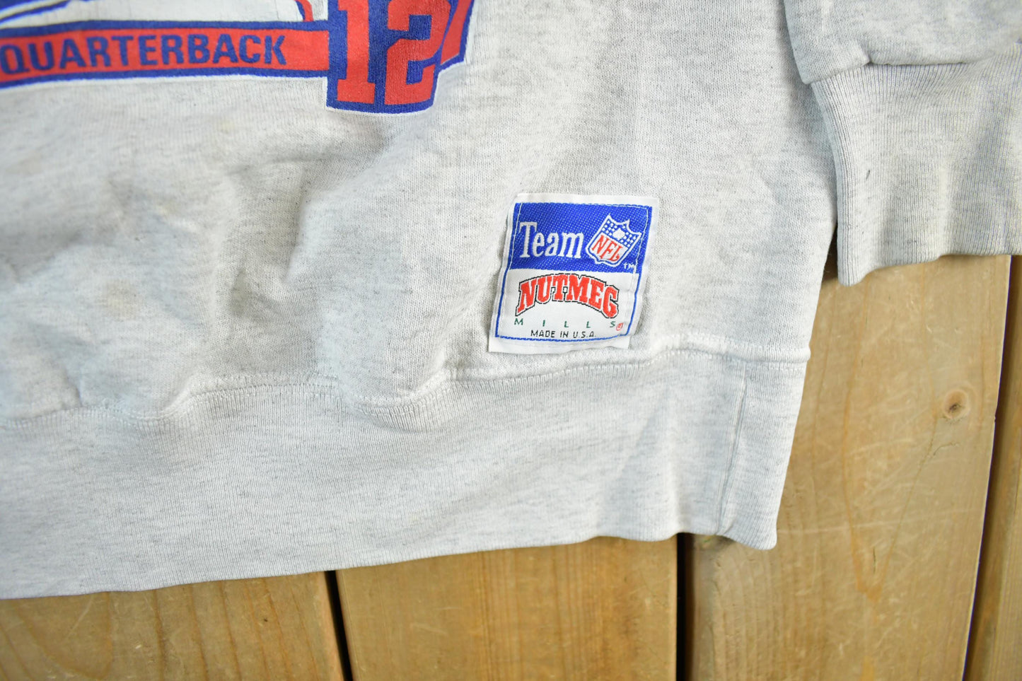 Vintage 1990s NFL Buffalo Bills Jim Kelly Crewneck Sweatshirt Men's Large from propervintagecanada